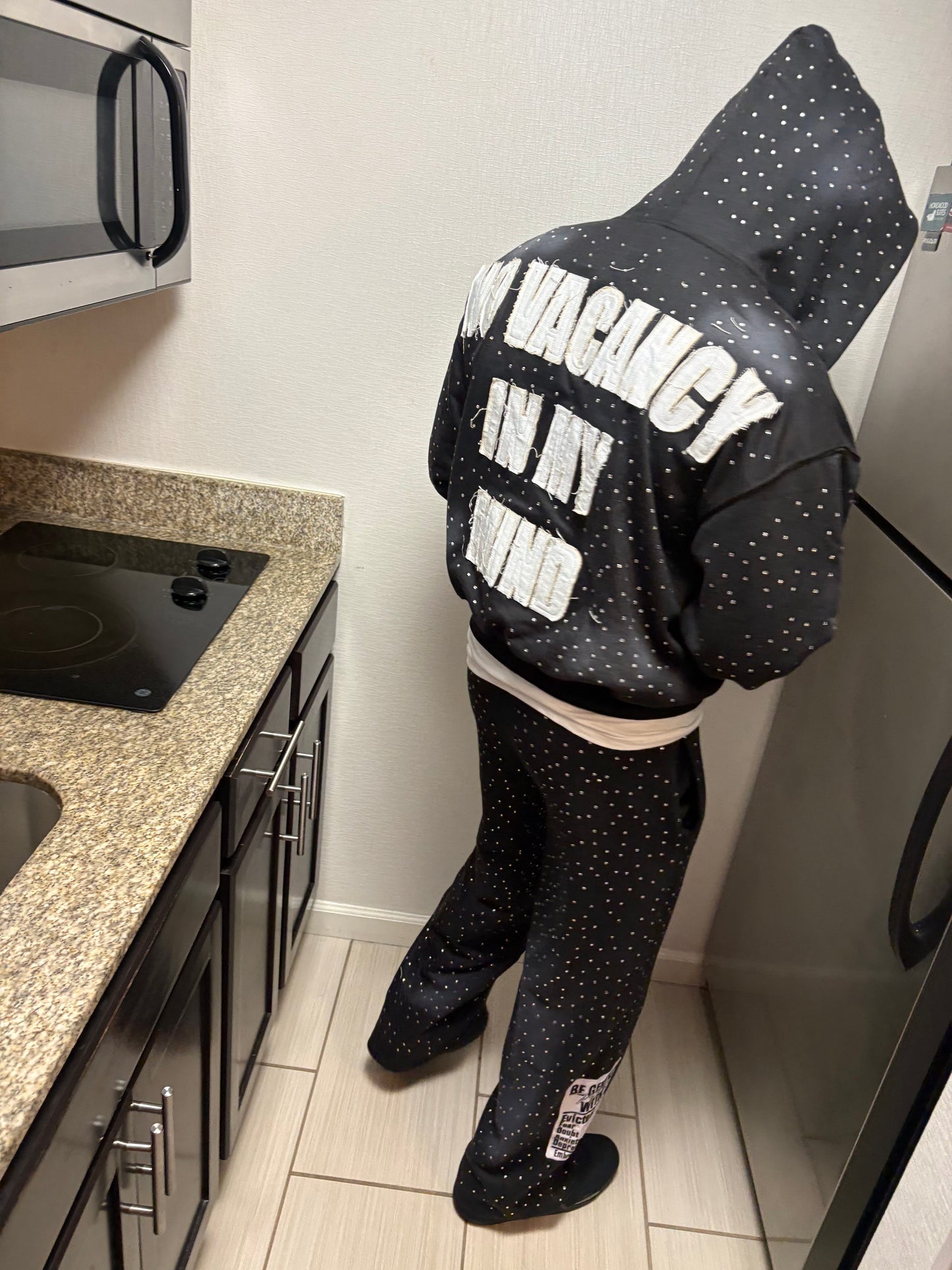 BGWMM BLACK STUDDED SWEATSUIT