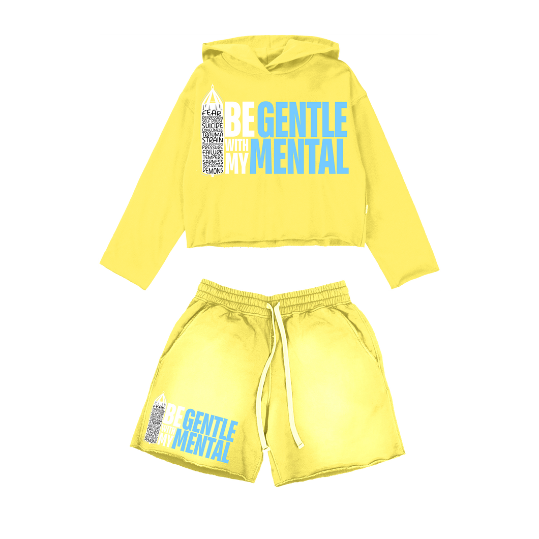 GENTLE MENTAL HOODIE & SHORTS SET