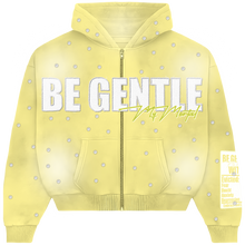 Load image into Gallery viewer, BE GENTLE RHINESTONE ZIP JACKET
