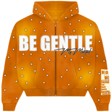 Load image into Gallery viewer, BE GENTLE RHINESTONE ZIP JACKET
