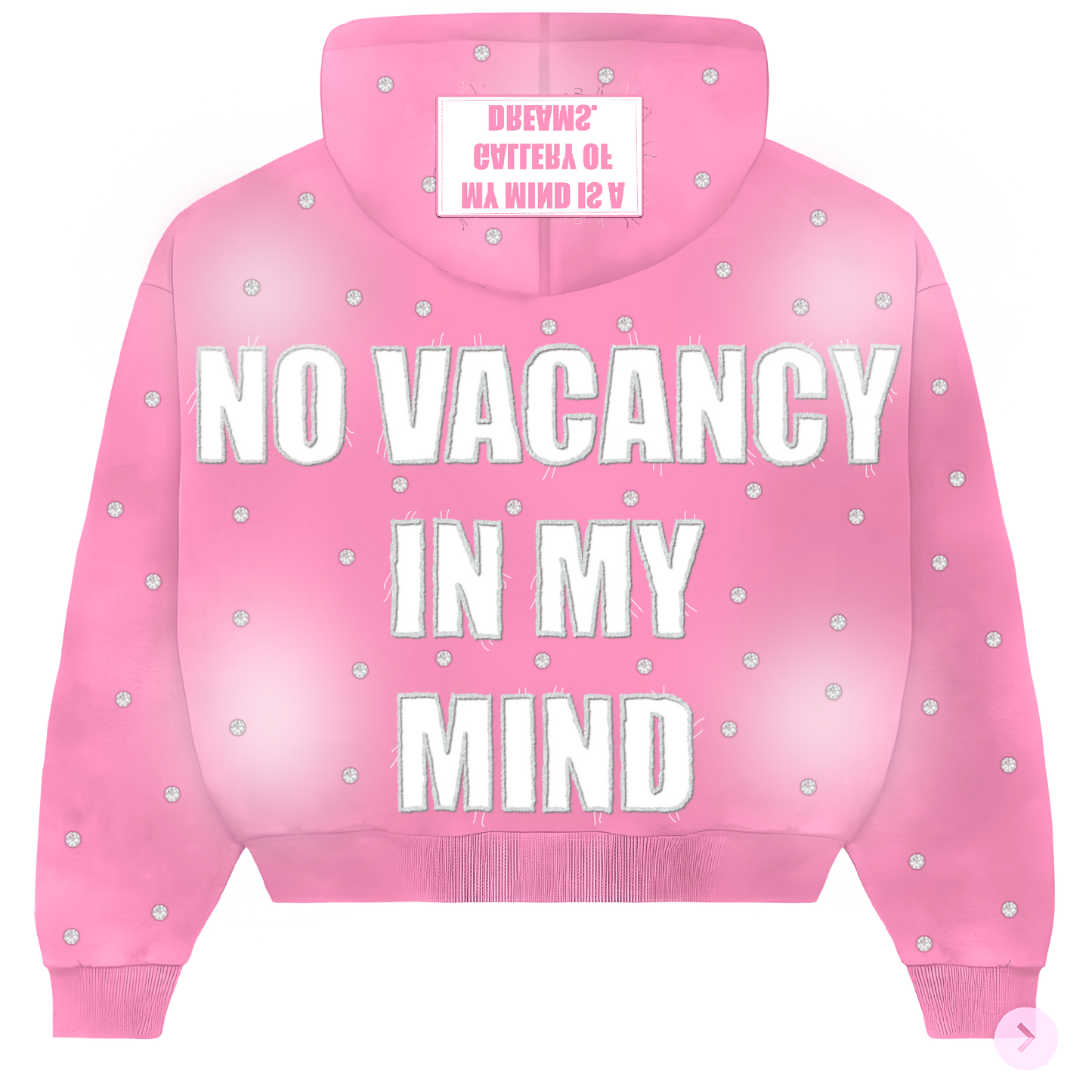 BE GENTLE RHINESTONE ZIP JACKET