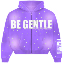Load image into Gallery viewer, BE GENTLE RHINESTONE ZIP JACKET
