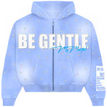 Load image into Gallery viewer, BE GENTLE RHINESTONE ZIP JACKET
