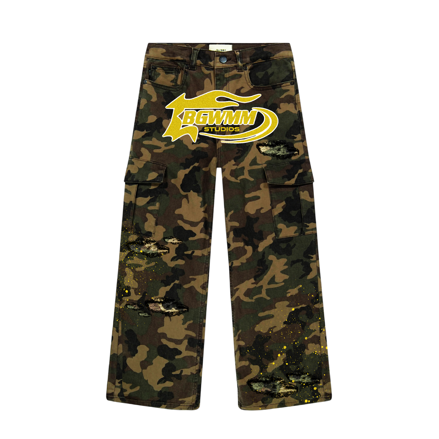 BGWMM CAMO CARGO PANTS