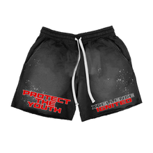 Load image into Gallery viewer, Adult &quot;PROTECT THE YOUTH&quot; BLACK SHORTS
