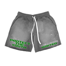 Load image into Gallery viewer, Adult &quot;PROTECT THE YOUTH&quot; BLACK SHORTS
